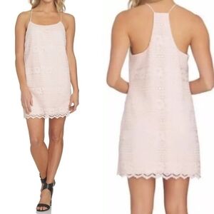 1 STATE Lace dress, pink, size small